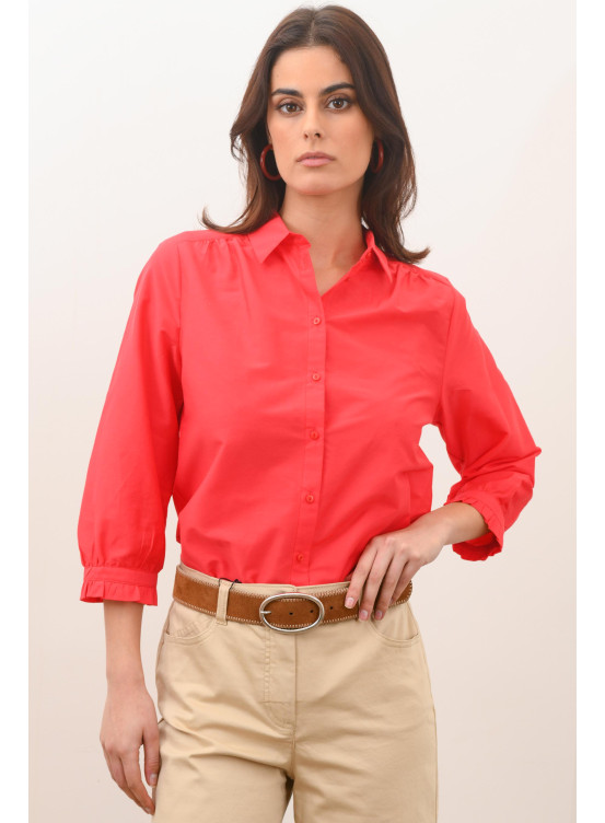 MULIE - CHEMISE M3/4 - CORAIL - Un Jour Ailleurs