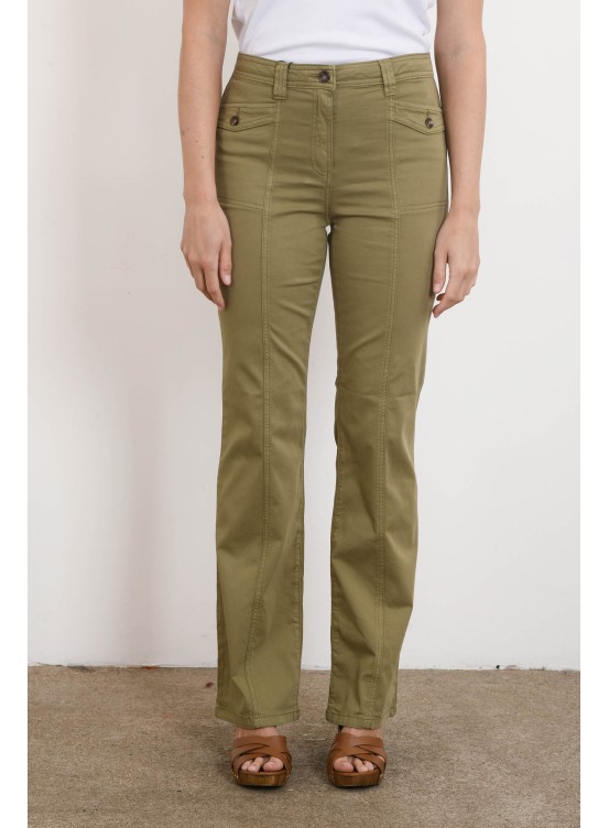 MILSA - PANTALON LARGE - CACTUS - Un Jour Ailleurs