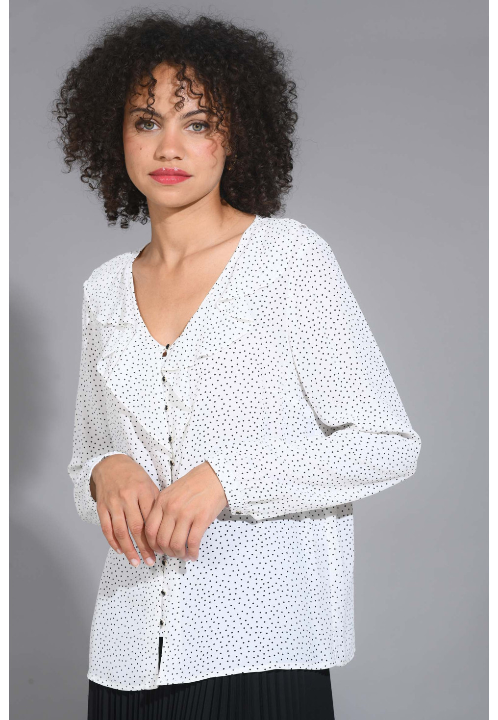 GALIA - CHEMISE ML - ECRU - Un Jour Ailleurs