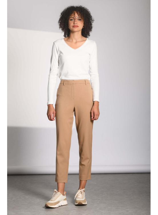 GRAHM - PANTALON 7/8 - CAMEL - Un Jour Ailleurs