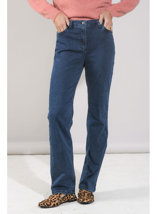 LEANDRE - PANTALON DROIT - DENIM - Un Jour Ailleurs