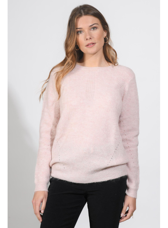 LALIZE - PULL ML - ROSE CHINE - Un Jour Ailleurs