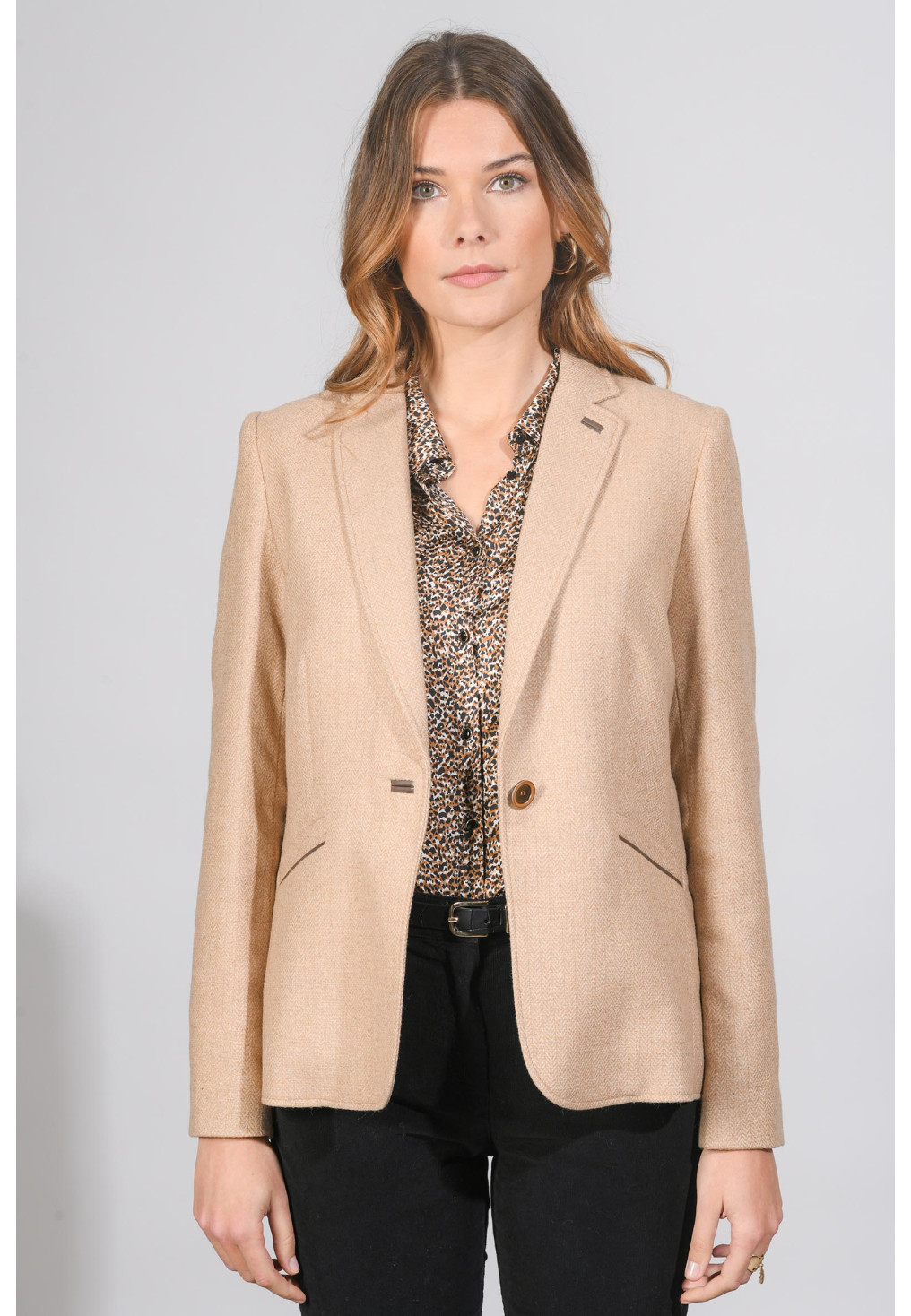 LAYLA - VESTE ML - BEIGE - Un Jour Ailleurs