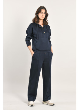 NEWLARGE - PANT JOGGING - MARINE - Un Jour Ailleurs