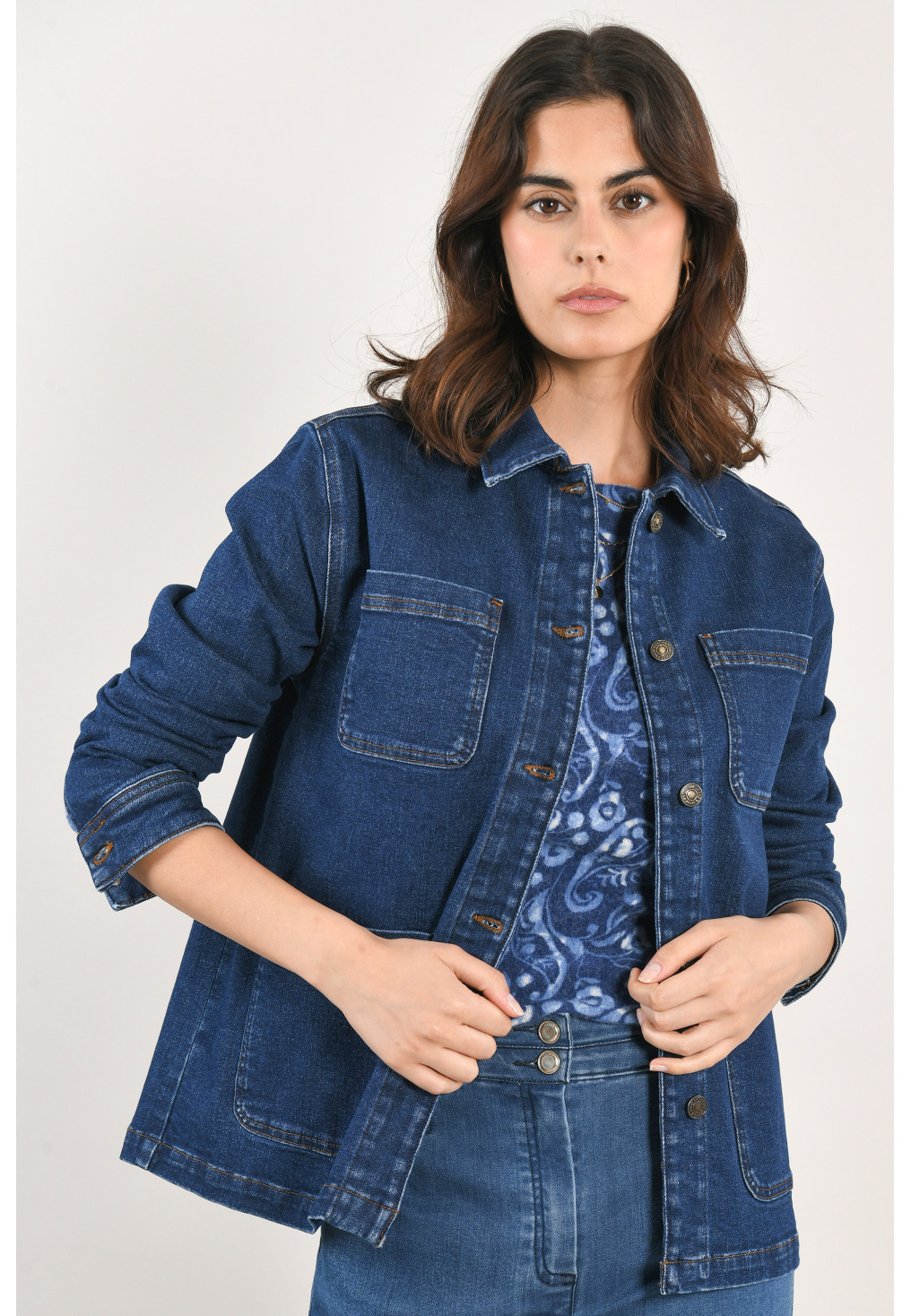 NOCEAN - VESTE JEAN - INDIGO - Un Jour Ailleurs