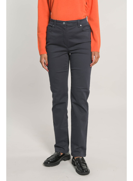 NUMI - PANTALON DROIT - MARINE - Un Jour Ailleurs