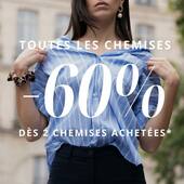 Exclusivité 🛍️
 
Toutes nos chemises sont à -60% dès 2 chemises achetées*! 🌟 Profitez de cette offre  pour ajouter de l’élégance et du style à votre garde-robe. 

🛒 SHOP NOW et découvrez notre collection irrésistible !

*Offre valable uniquement sur les références en promotion.

#AntonelleParis #Soldes #Mode #Promotion #Shopping #Paris #Chemises